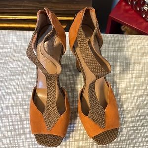 Super cute 5in peep toe heels